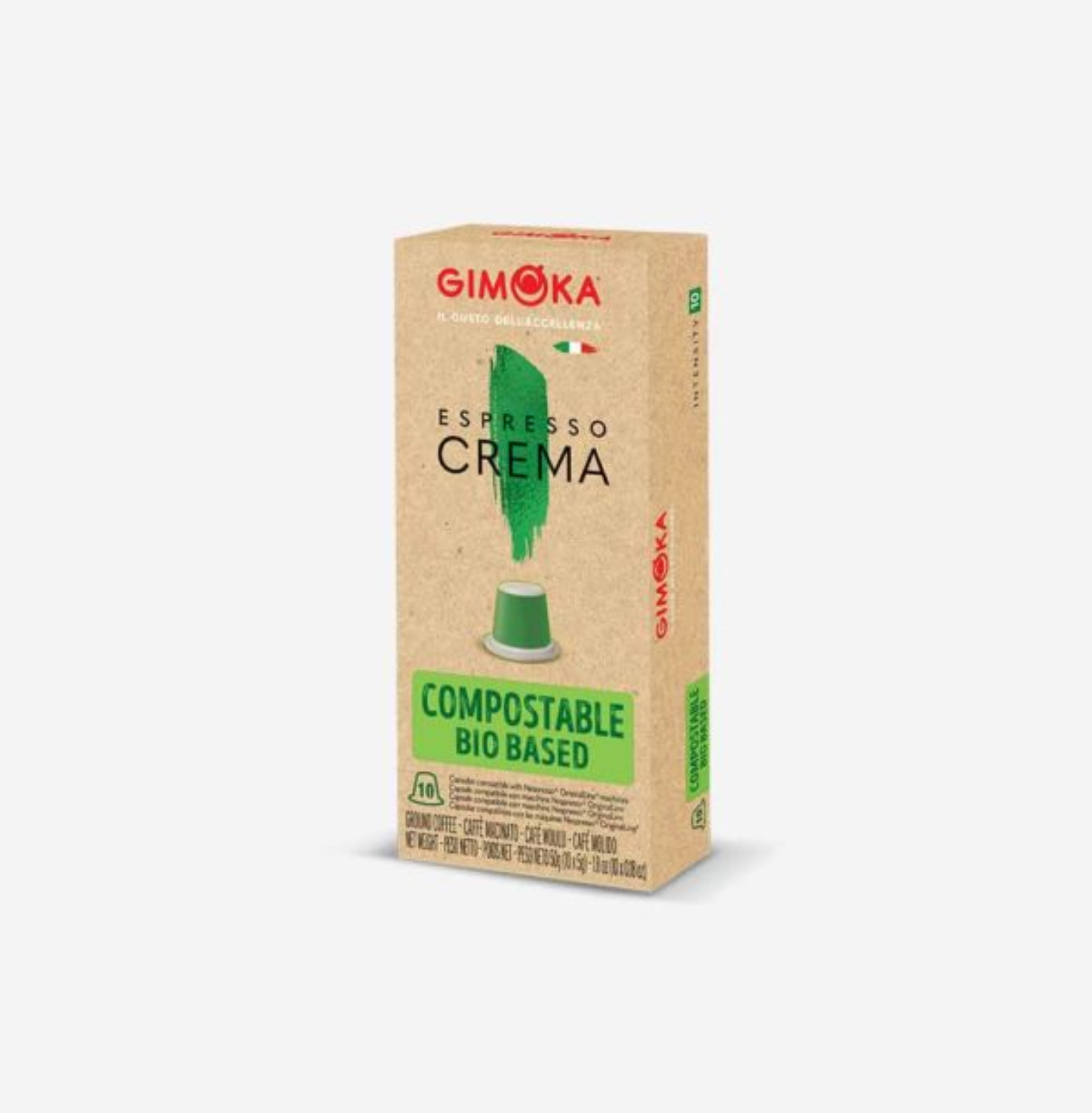 Gimoka Crema Compostabile 10 Coffe capsules - Bio Based