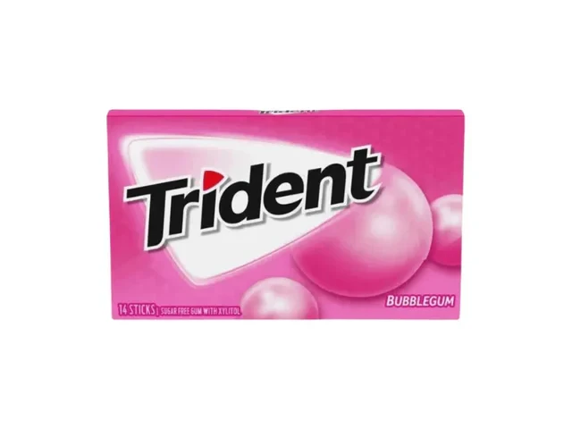 Trident Sugar Free Bubblegum 14 Sticks (Imported)