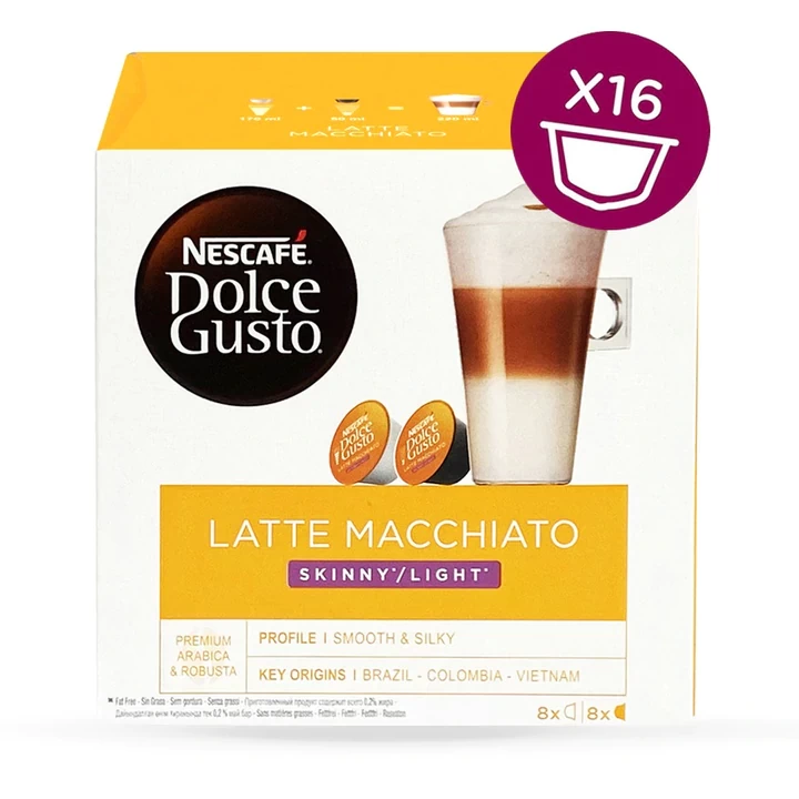 Nescafe Dolce Gusto Latte Macchiato Skinny - 16 Capsules