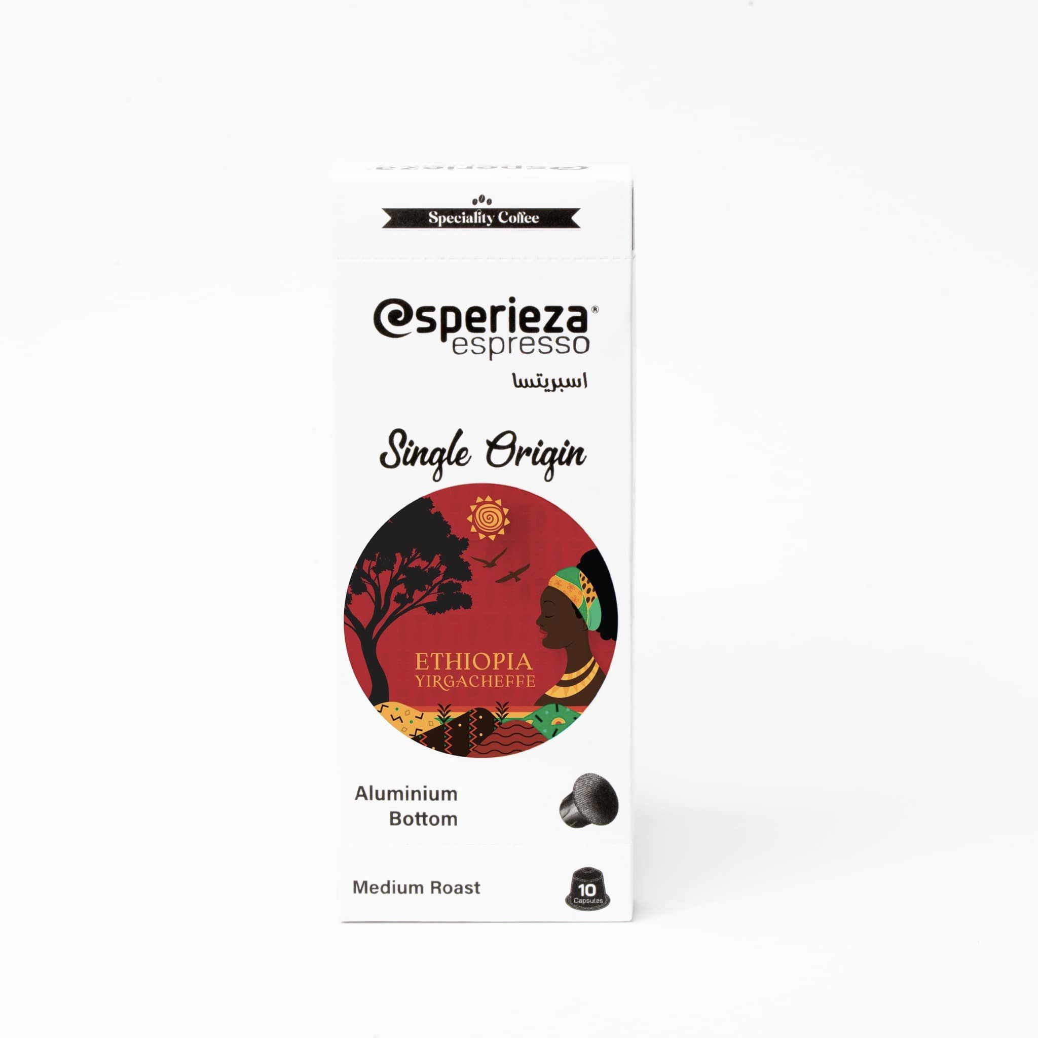 Esperieza Yirgacheffe Ethiopia Specialty Coffee - 10 CAPS