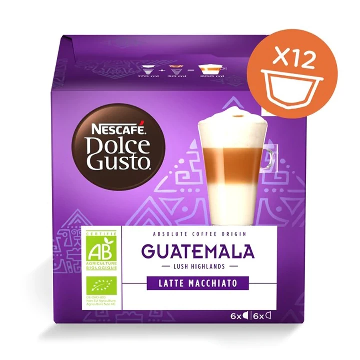 Nescafe Dolce Gusto Absolute Origins Latte Macchiato Guatemala Pods - 12 Capsules