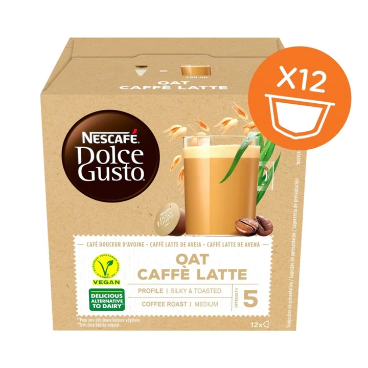 Nescafe Dolce Gusto - Vegan - Oat Latte- 12 capsules