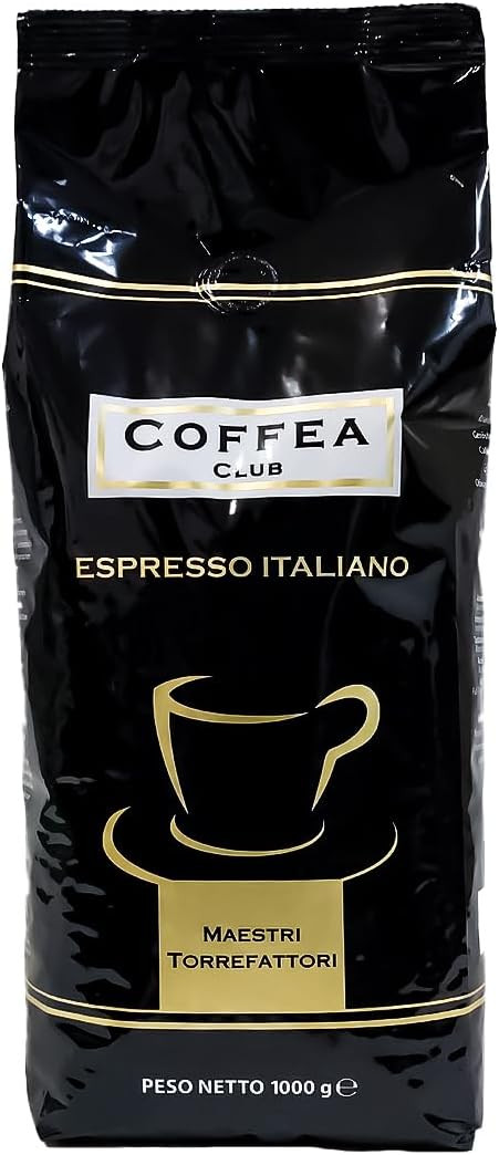 Coffea Club NERA 80% Arabica Italian Roast Coffee Beans 1kg