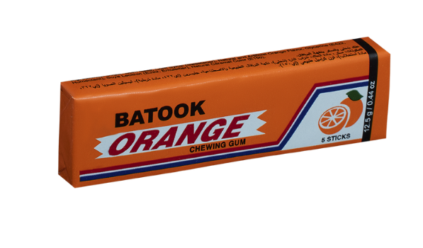 Batook Orange Chewing Gum 5 Sticks