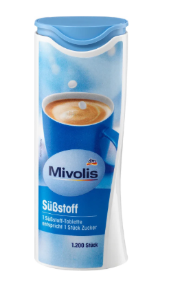 Mivolis Saccharine Sweetener 1200 pcs 72g