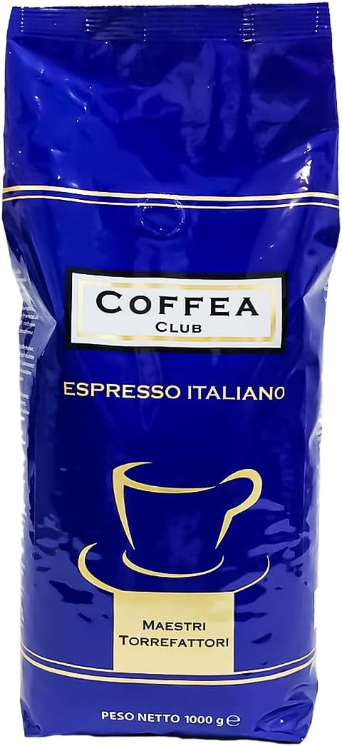 Coffea Club BLU 70% Arabica Italian Roast Coffee Beans 1kg