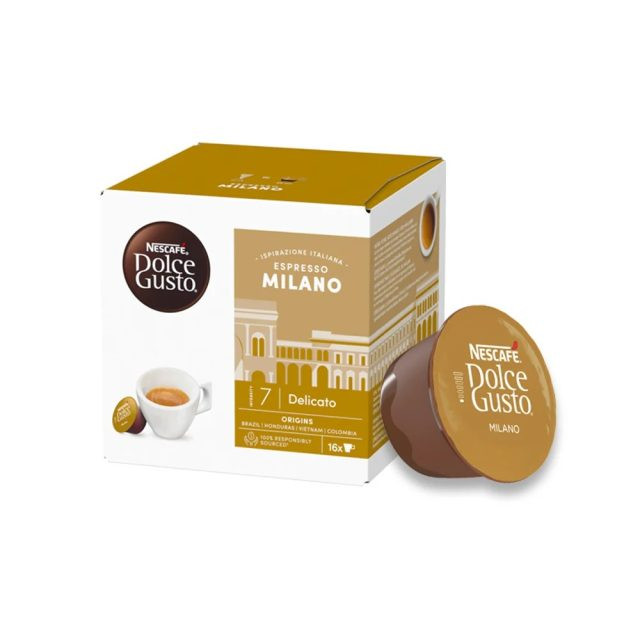 Nescafe Espresso Milano Dolce Gusto Coffee Capsules - 16 Capsules