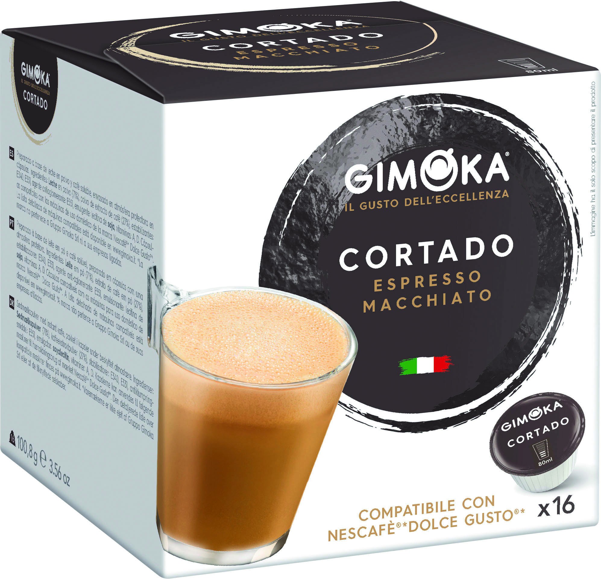 Gimoka Espresso Cortado - 16 Dolce Gusto CAPS